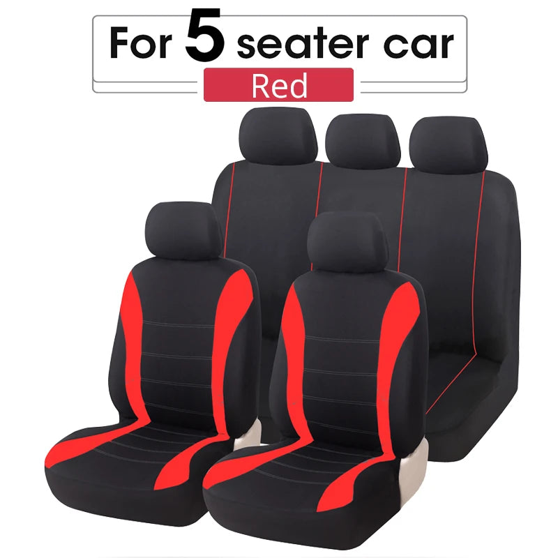 5PCS Car Seat Covers Set Universal Fit Most Car Covers Stain Resistant Fashion Seat Covers Protecting Seats