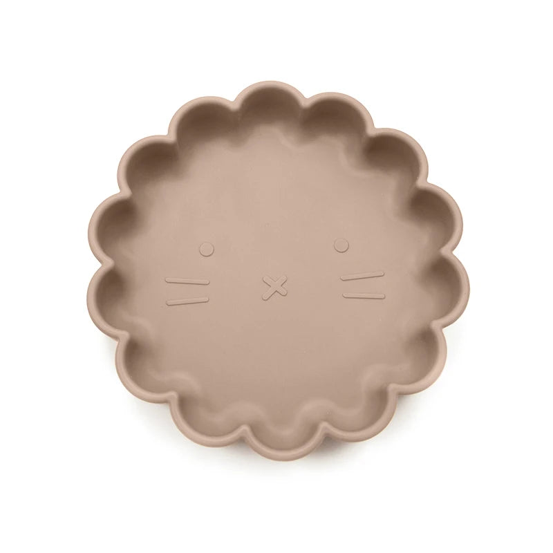 1PC Baby Silicone Dishes Dining Bowls Pumpkin Shape Feeding BPA Free Tableware Cartoon Plates Children Baby Feeding Dinner Bowl