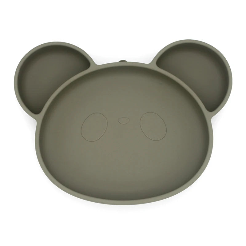 1PC Baby Silicone Dishes Dining Bowls Pumpkin Shape Feeding BPA Free Tableware Cartoon Plates Children Baby Feeding Dinner Bowl