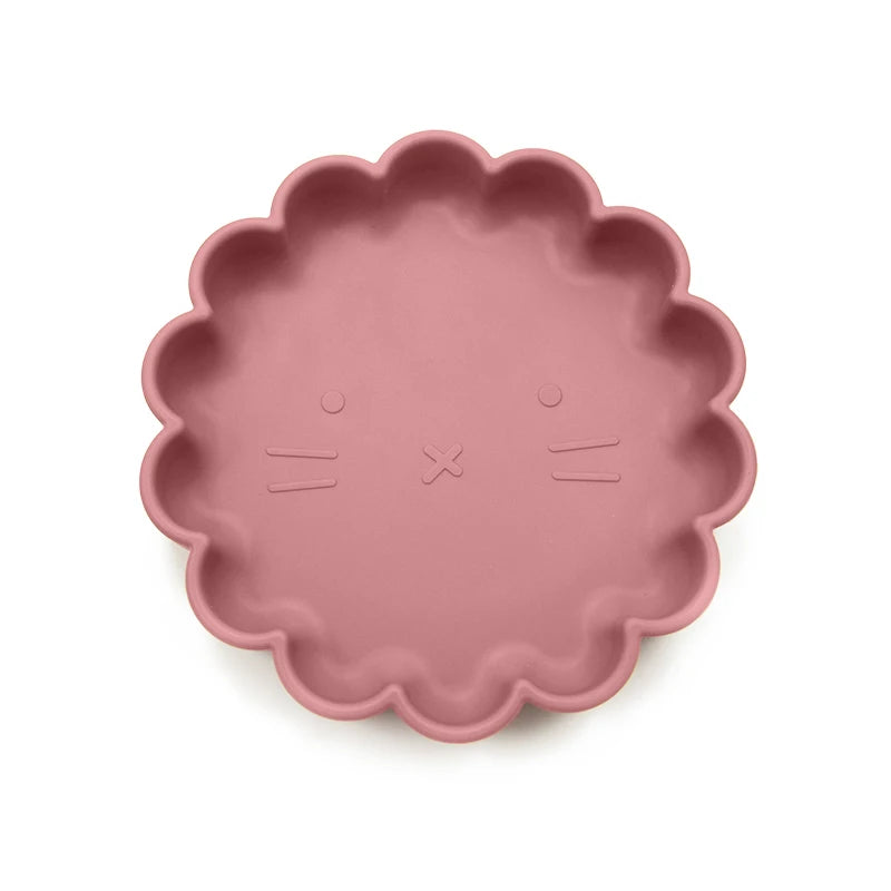 1PC Baby Silicone Dishes Dining Bowls Pumpkin Shape Feeding BPA Free Tableware Cartoon Plates Children Baby Feeding Dinner Bowl