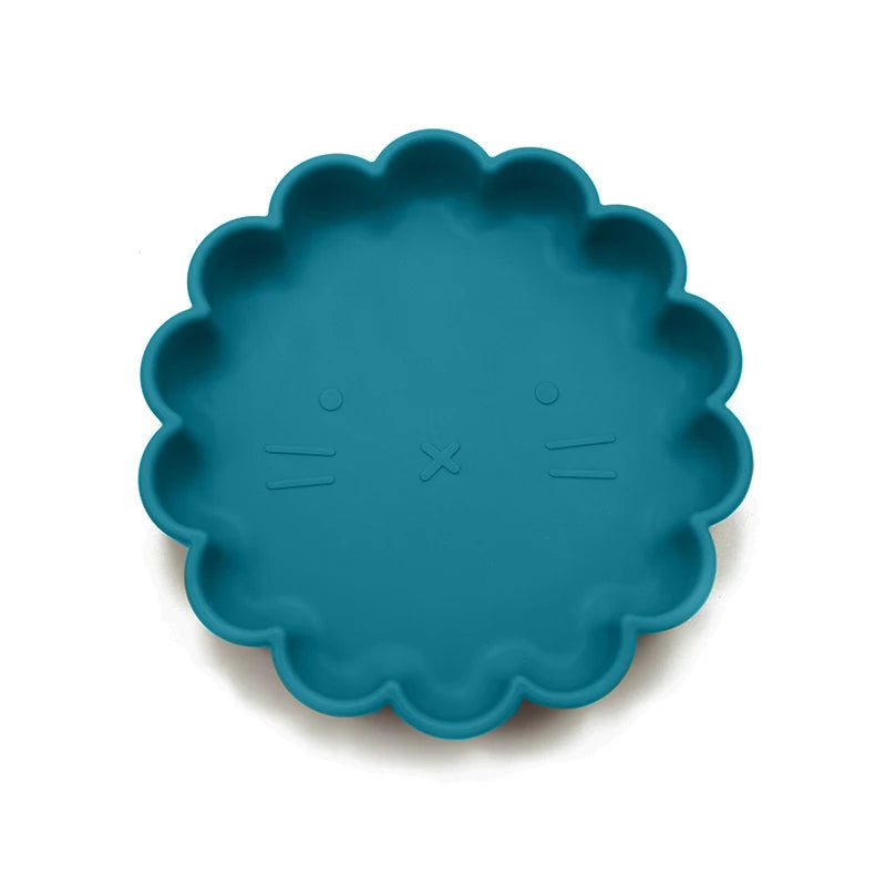 1PC Baby Silicone Dishes Dining Bowls Pumpkin Shape Feeding BPA Free Tableware Cartoon Plates Children Baby Feeding Dinner Bowl