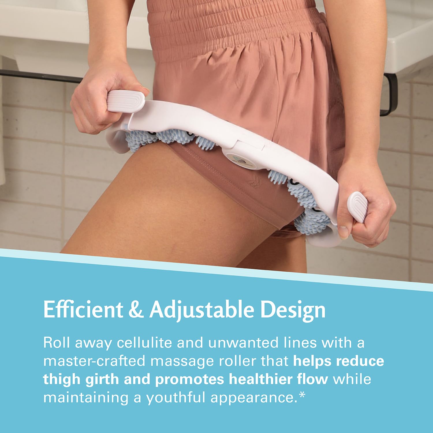 Anti Cellulite Massage Tool - Ergonomic Cellulite Remover for Legs and Arms with Detachable Handles - Smooth-Glide Lymphatic Drainage Massager for Tightened Skin and Boost Confidence