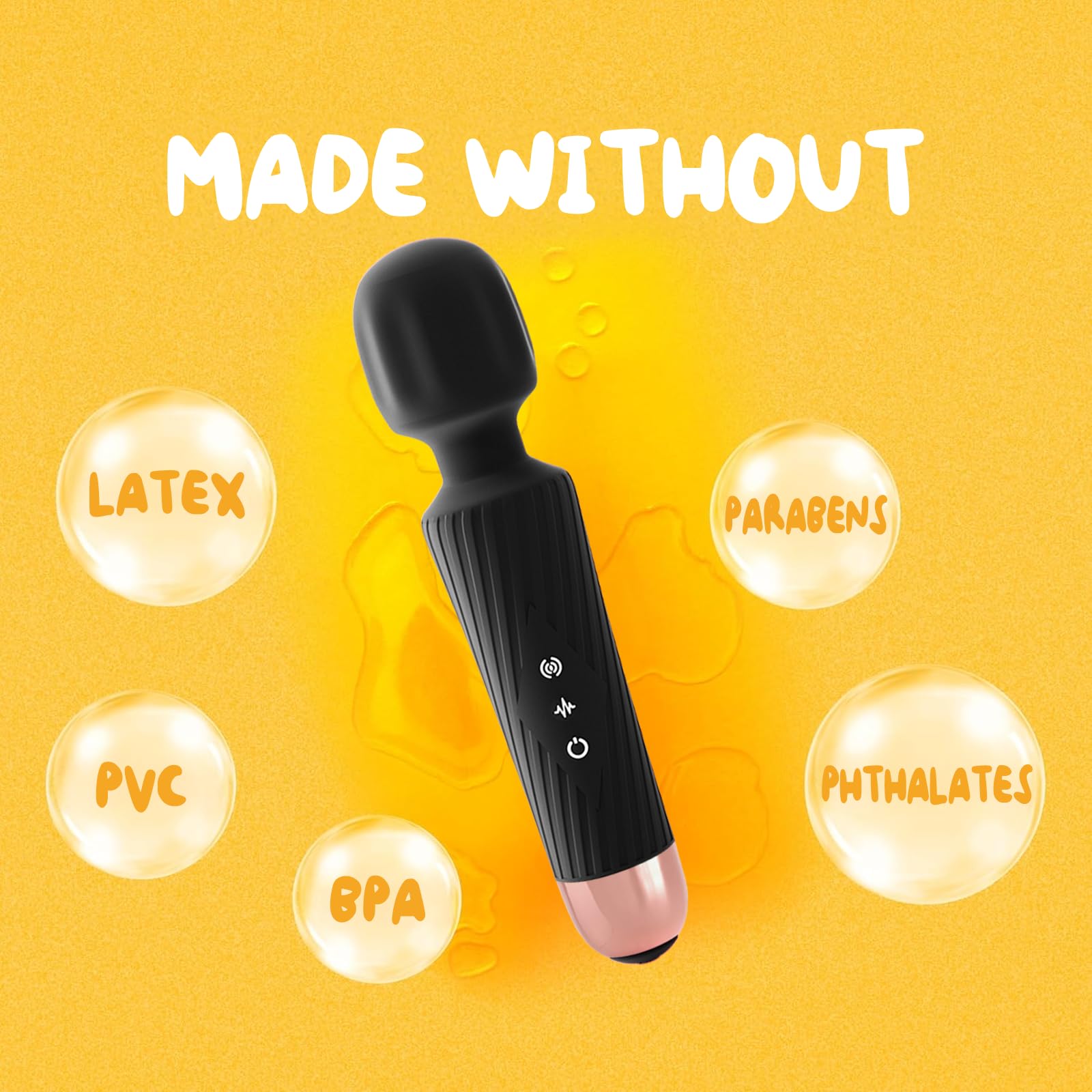 Micro Personal Massage Wand Smallest Strongest Handheld Cordless Massager, Strong Powerful Compact Perfect For Travel, Magic Stress Away, All Body Back Legs Hand Pains Sports Recovery