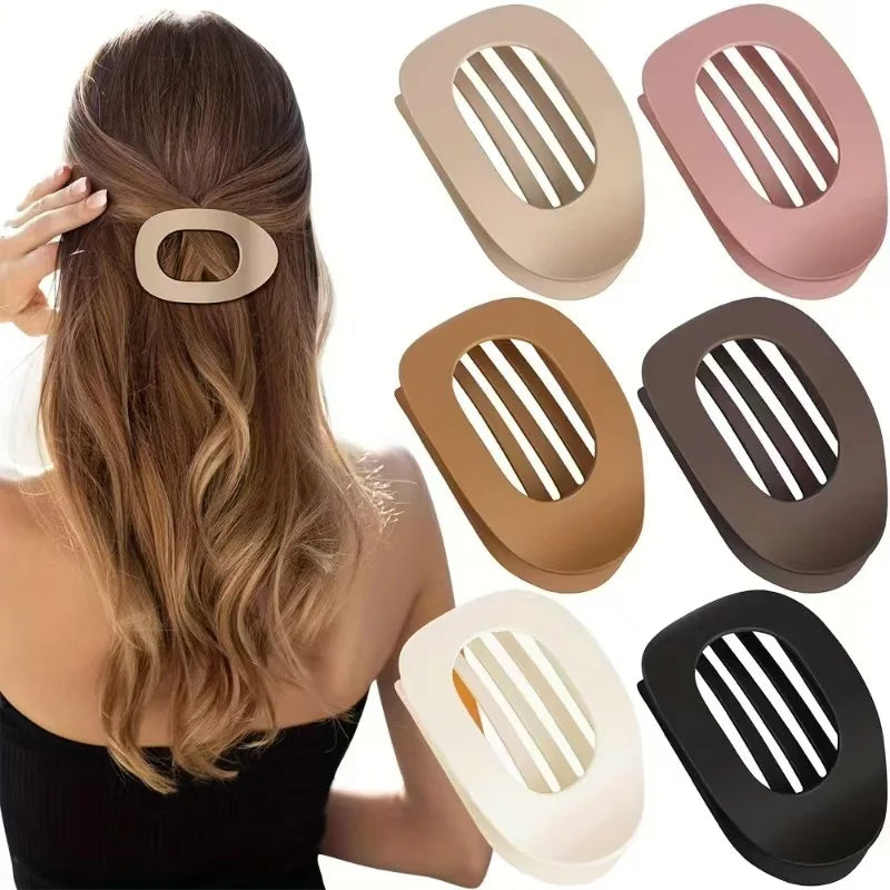 Flat Hair Clips For Women French Korean Style Hair Claws Accessories Trendy Hair Pin Clip Leopard Hair Clip Top Simple Headpiece