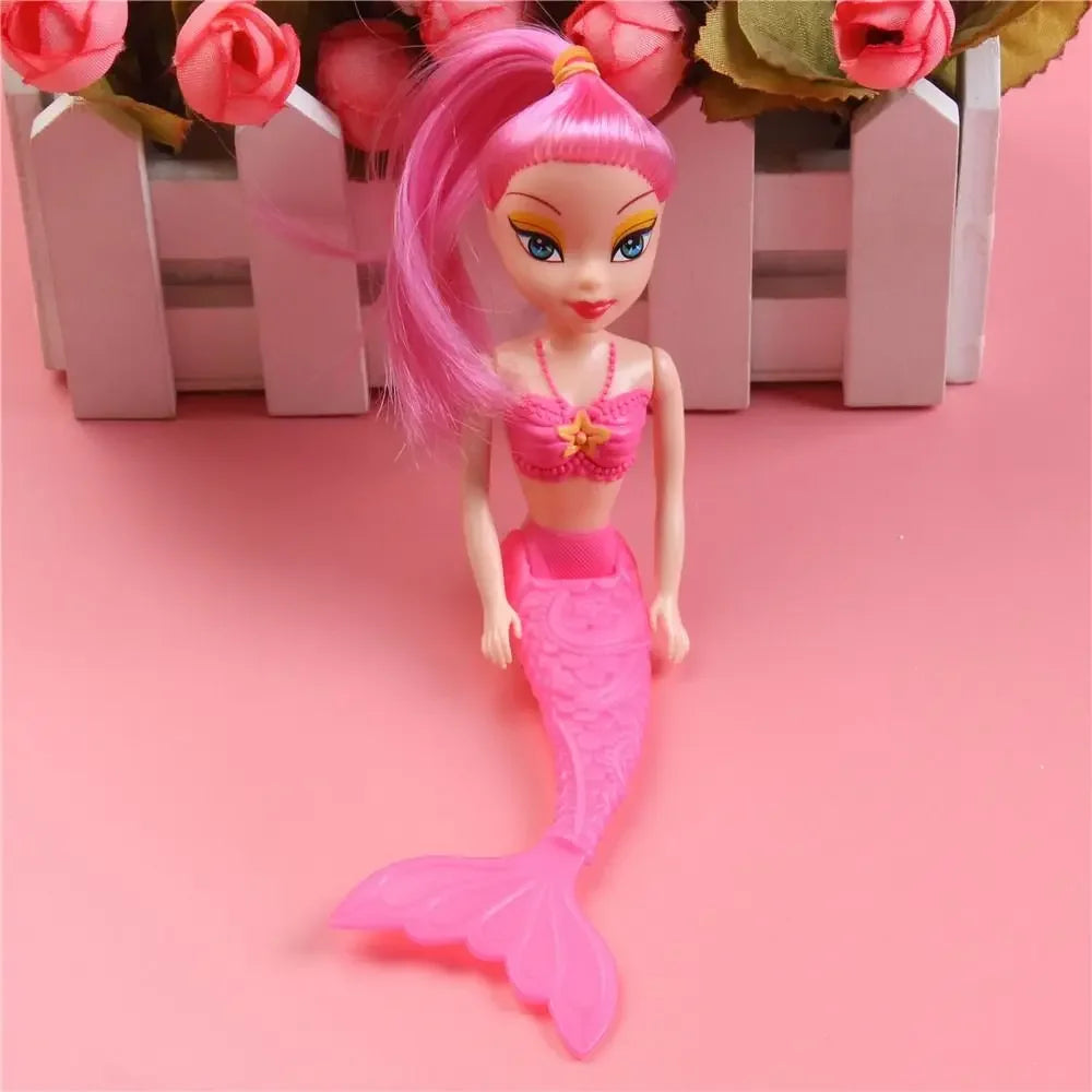 16cm Princess Fairy Mermaid Dolls Bath Swimming Pool Waterproof Mermaid Doll Girls Toy Girls Birth Gift Toy Kids Educational Toy