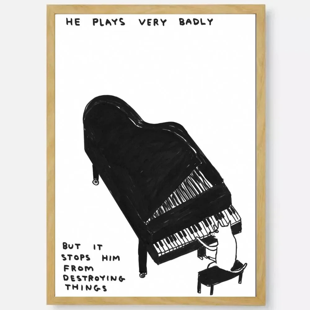 David Shrigley Art Canvas Prints Poster Modern Minimalism Funny Art Prints Living Room Bedroom Wall Art Home Decor Art Poster