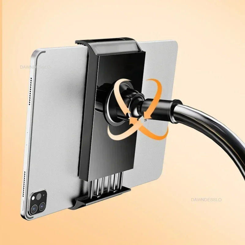 128cm Phone Holder Stand Lazy Bracket Headrest Bed 360 Flexible Long Arms Clamp Mount for IPhone Samsung and 3.5~6.7" Device