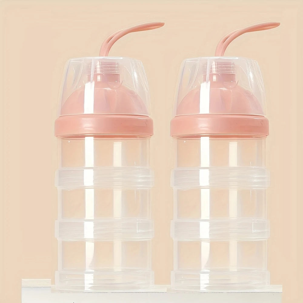 3 Layers Milk Powder Container, Stackable Formula Dispenser, Household Multifunction Food Storage Box