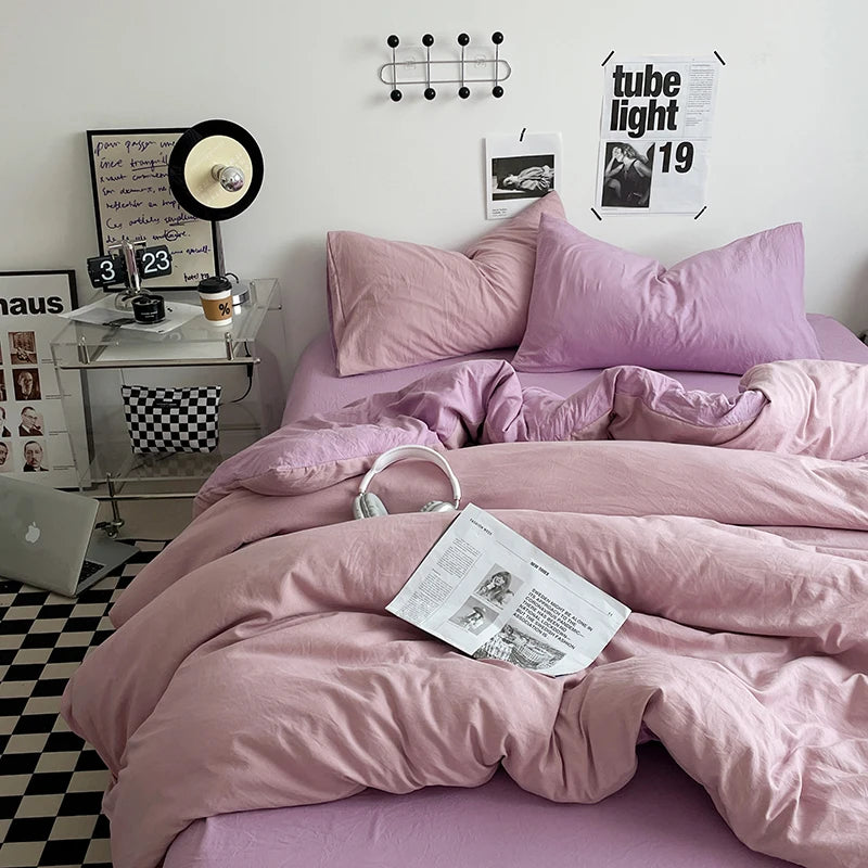 Bedding Comforter sets Duvet Cover bedsheets set with pillowcase Bedding Linens Set for Queen/King Bed edredones de cama