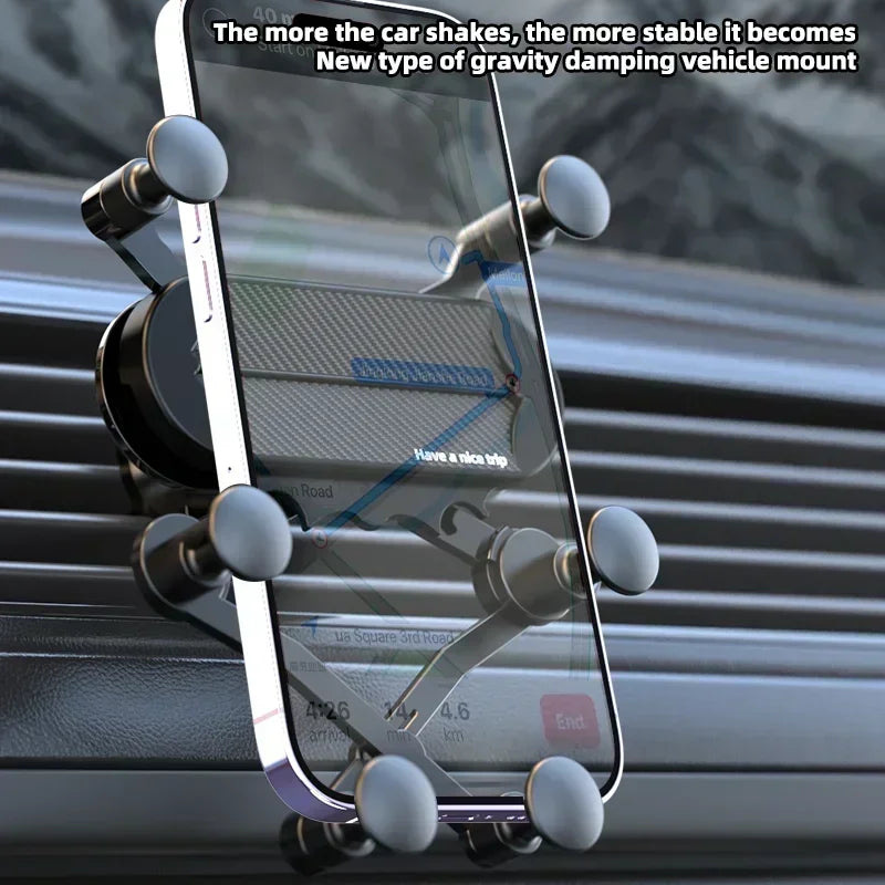 Car Vent Phone Mount Vehicle Air Vent Clip Cell Phone Holder Car Phone Holder Auto Lock Hands-Free Stand for 4-7inch Cellphone