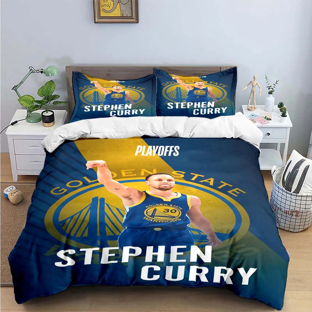 Fashion Basketball Star S-Stephen C-Curry  Print Bedding Sets Bed Supplies Set Duvet Cover Bed Comforter Set Bedding Set Gift