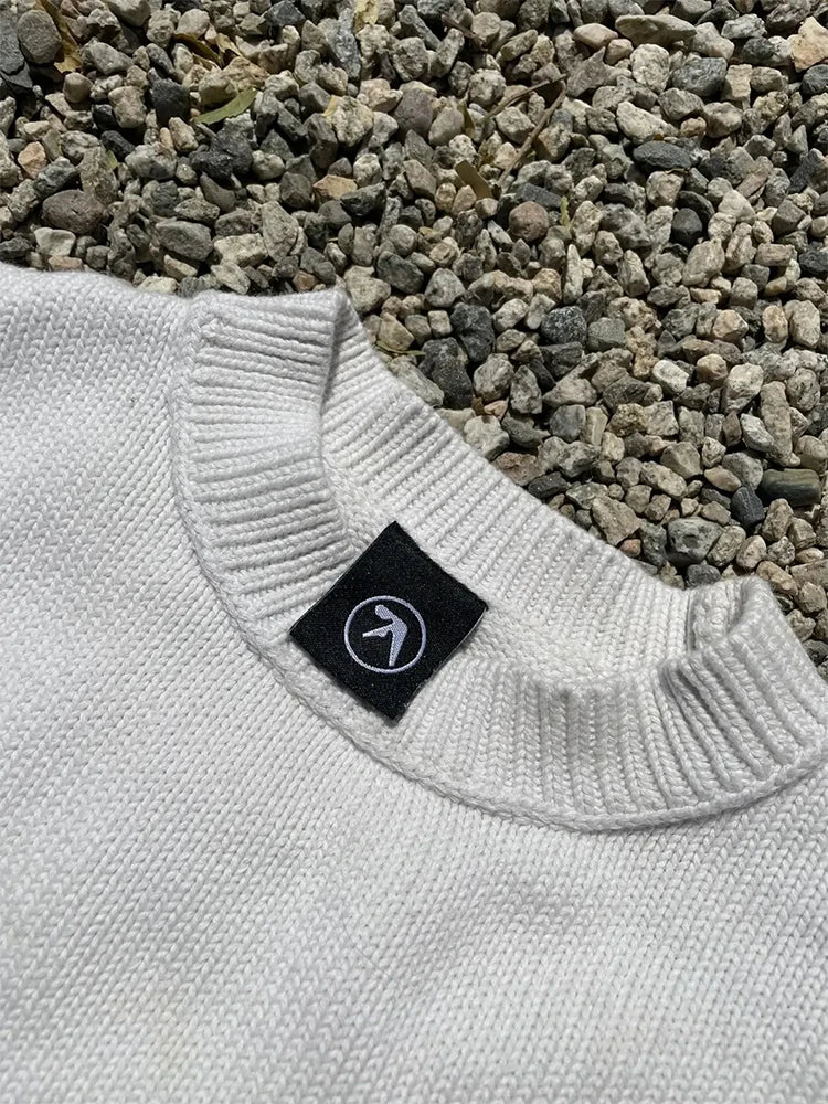 Men's Sweater Y2K Aphex Twin Knit Oversized Pullovers Gothic Jumper Winter Graphic Streetwear Long Sleeve Tops Vintage Clothing