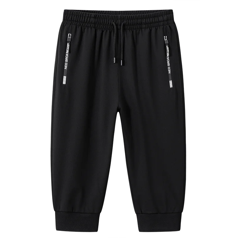 Summer Men Zipper Pocket Shorts Ice Silk Running Gym Sport Shorts Quick Dry Beach Short Pant Fitness Jogging Casual Sportswear