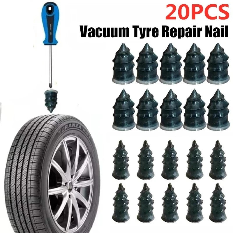 Vacuum Car Tyre Repair Rubber Nail Set Tire Screws Tubeless Repair Tools Kit for Motorcycle Truck