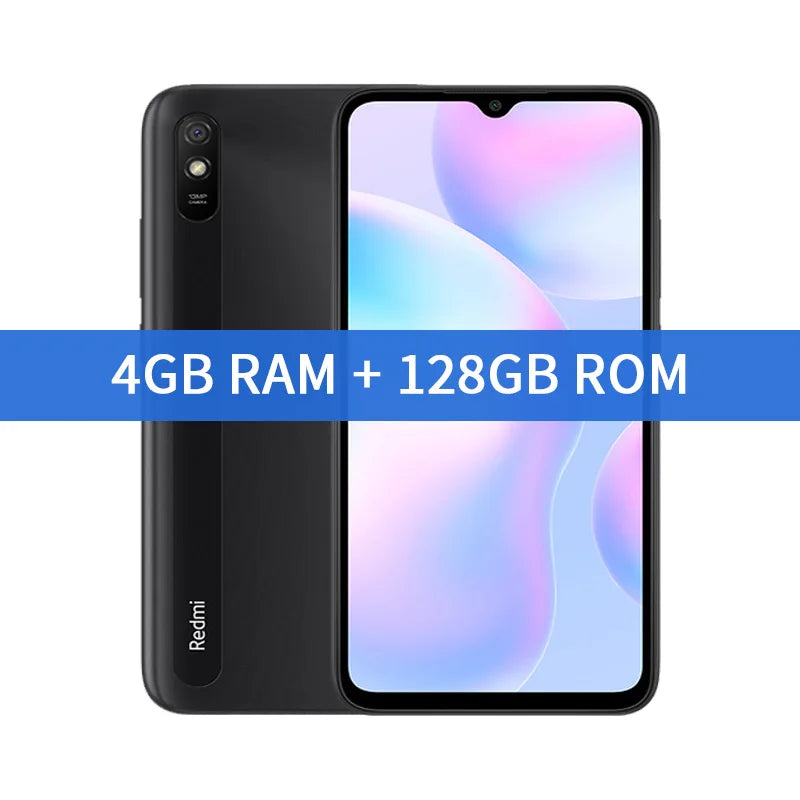Smartphone Xiaomi Redmi 9A Global Rom 64GB/128GB 5000mAh 6.53 inch Cellphone MTK Helio G25 Octa Core 13MP Smart phone CN Version