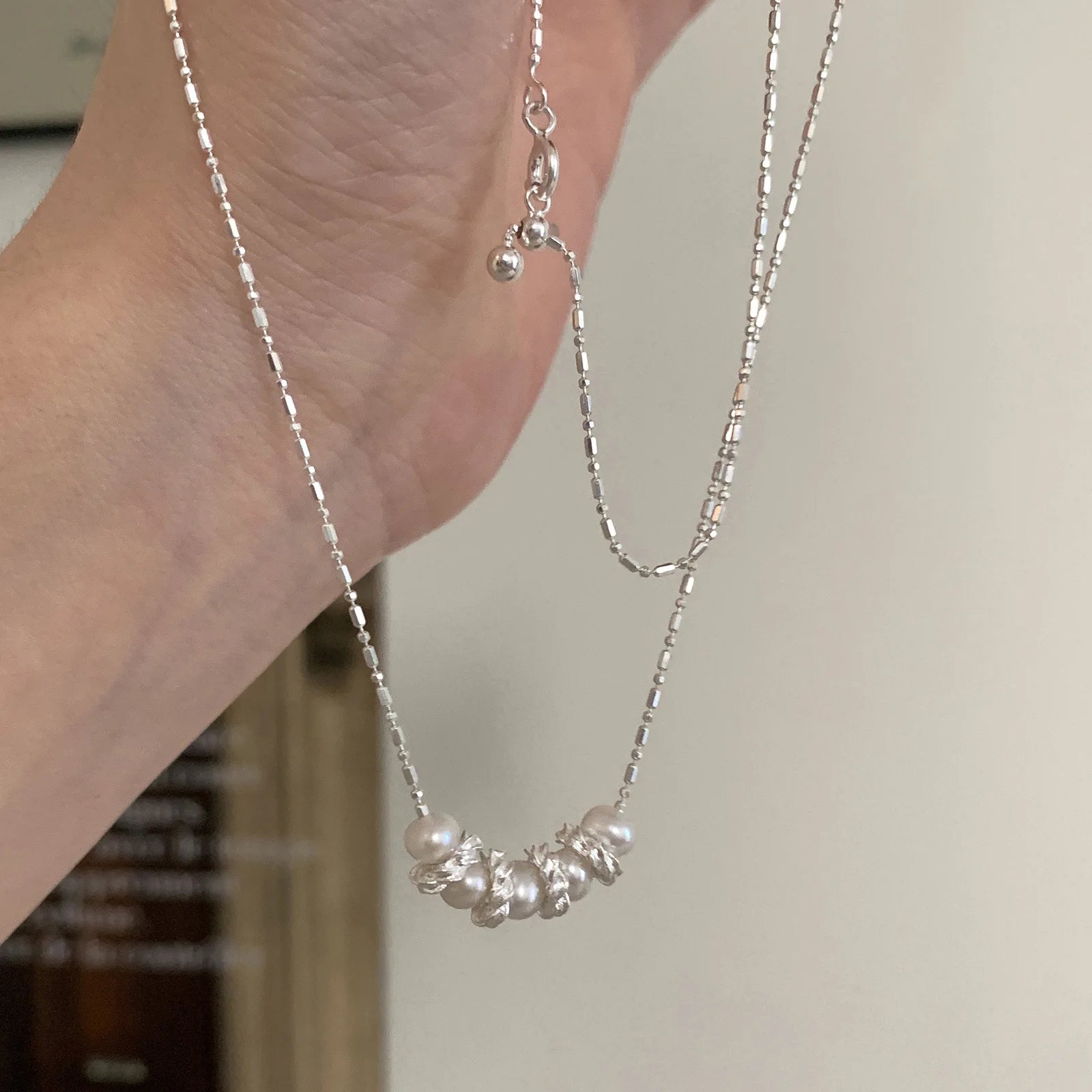 925 Sterling Silver Necklace Heart Pendant Love Adjustable Choker Elegant for Women Girl Jewelry Gift Dropshipping Wholesale