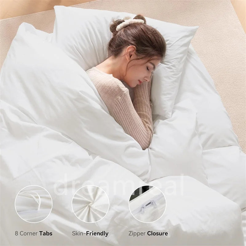 100% Cotton Bed Linen Bedding Set Washed Cotton Four Pieces Bed Sheet Set Comforter Sets Dolid Double Couple Bed Quilt Cover