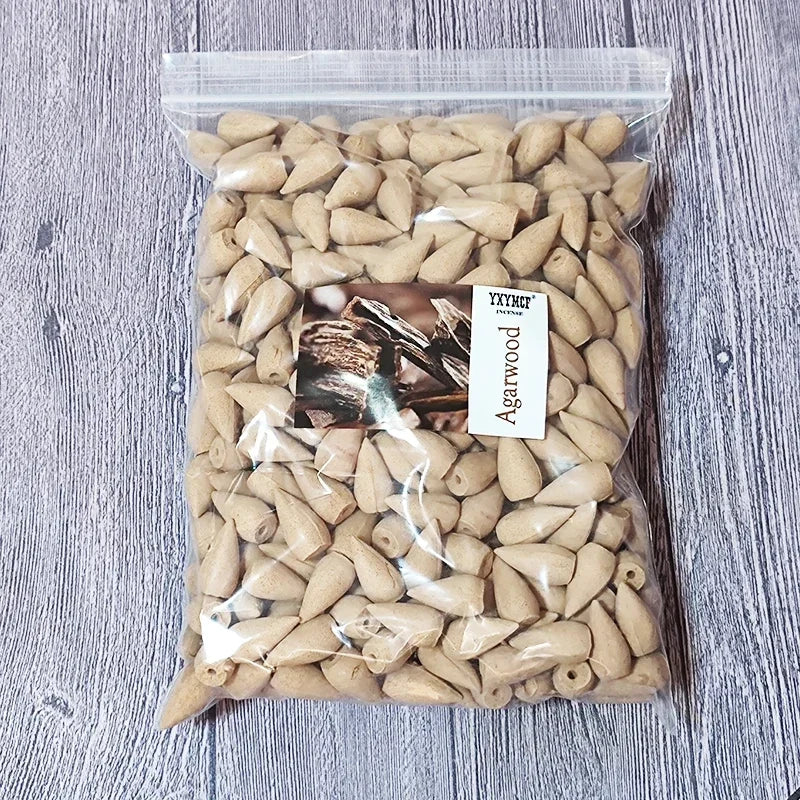 YXYMCF Natural Reflux Tower Incense Sandalwood Lavender Smoke Backflow Incense Cone for Burner Home Fragrant Reflux Aromatherapy