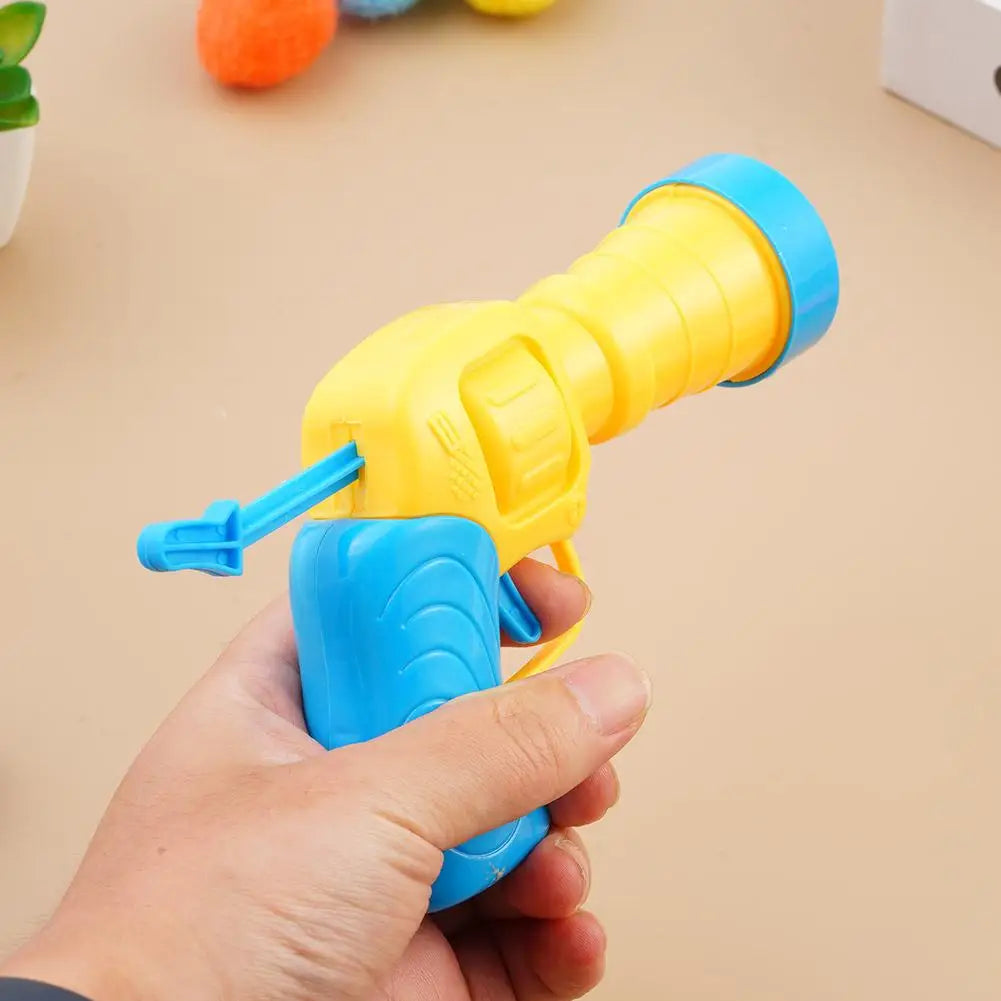 Cat Interactive Toys Plush Ball Shooting Gun Cat Creative Toys Stretch Plush Ball Toys Cats Self Play Games Pet Supplies