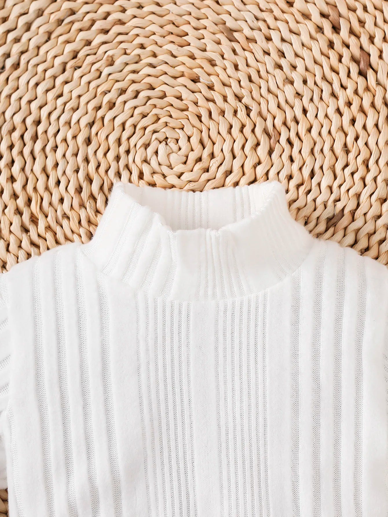 Winter  0-2  Years  Old  Infant  Baby  Girls  Long  Sleeved  Top  And  Strap  Pants  2 -Piece   Set