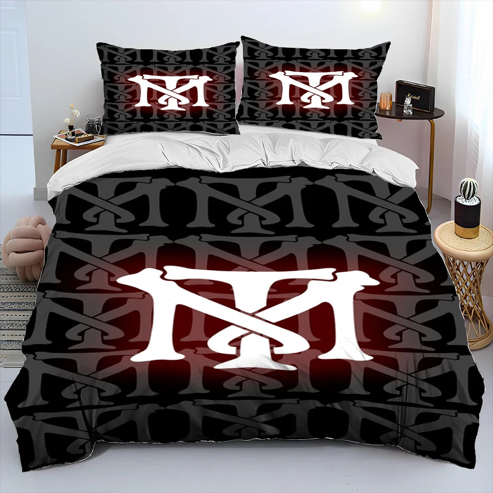 Movie Scarface Tony 3D Printing Comforter Bedding Set,Duvet Cover Bed Set Quilt Cover Pillowcase,King Queen Size Bedding Set Kid