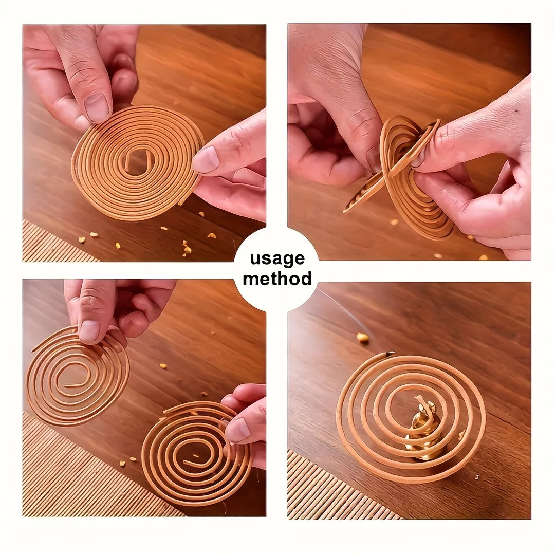 High-Quality Coffee Coil Incense, Premium Scented Home Fragrance with a Stand, Suitable for Yoga, Meditation, And Home Air Purif