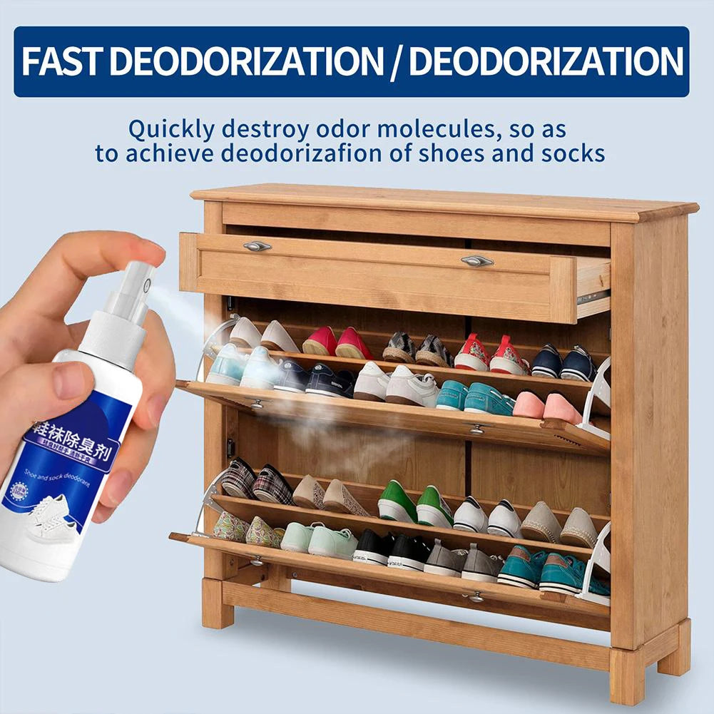 Shoes Deodorizing Removal Spray Foot Socks Odor Stink Freshener Shoe Cabinet Deodorant Feet Antiperspirant Health Care 100ml