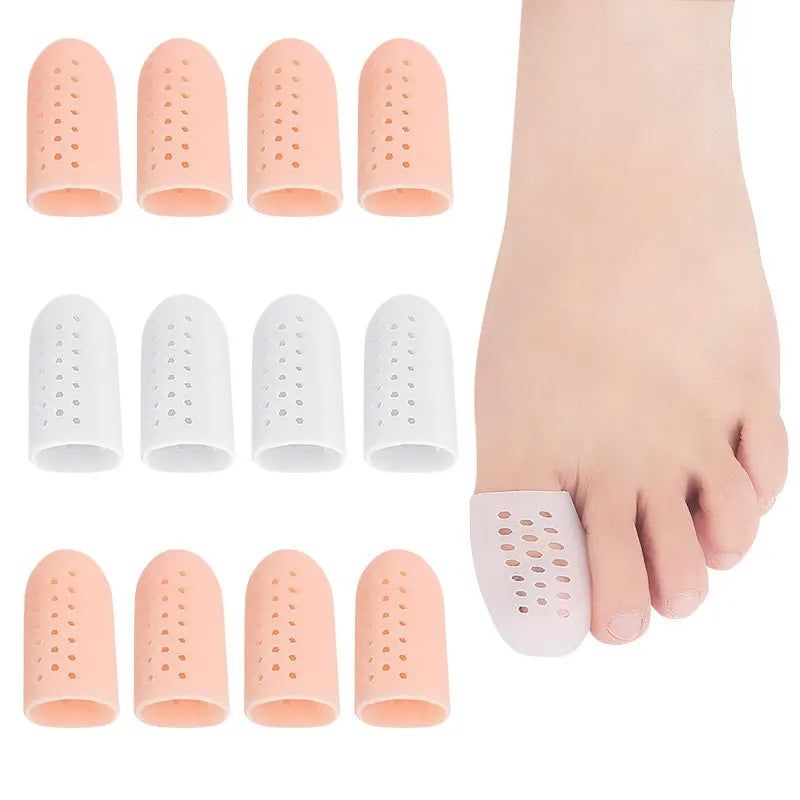 2Pcs=1Pair Silicone Toe Caps Anti-Friction Breathable Prevents Blisters Toe Caps Cover Protectors Foot Care Toe Protector