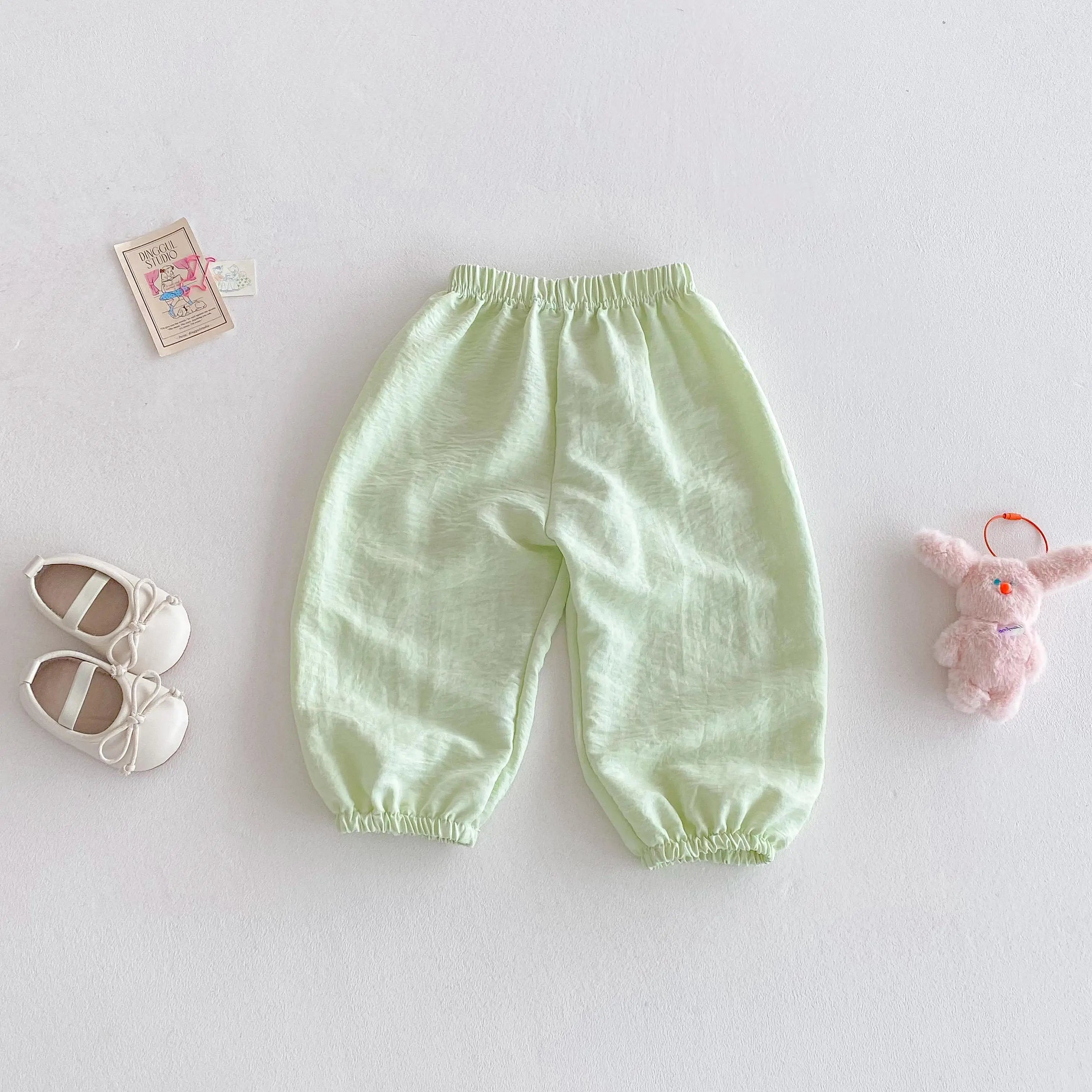 Outdoor Toddler Girls Summer Fashion Thin Loose Full Length Pants New Designer Printing Trousers Baby Unisex Cute Harem Pants