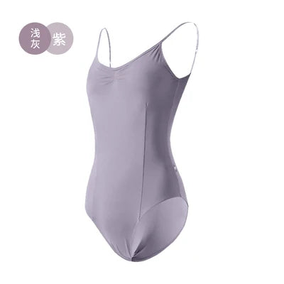 Girls Shoulder Straps Camisole Leotard Ballet Gymnastic Active Tank Unitard Bodysuit Praise Dance Adjustable Leotards Women