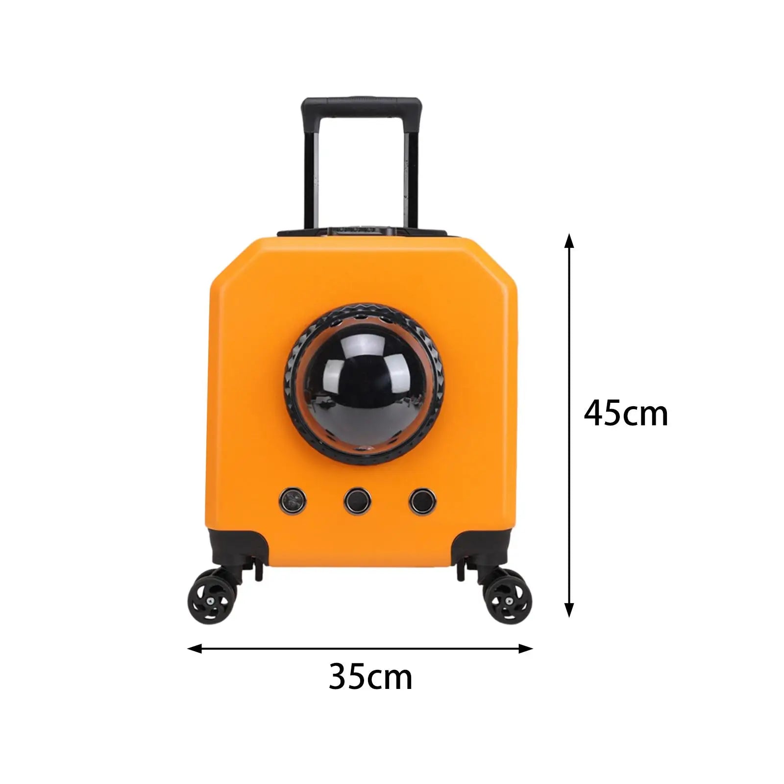 Pet Travel Carrier with Wheel Portable Cat Trolley Case for Camping Outdoor
