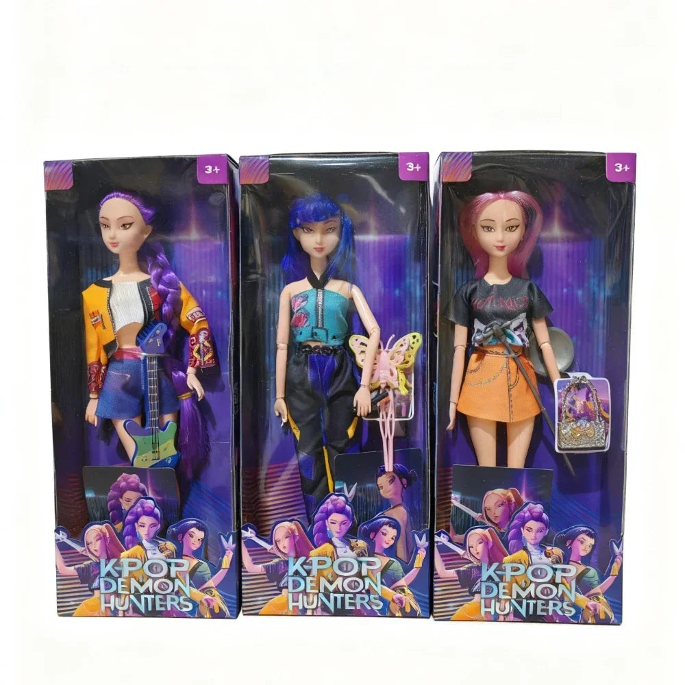 2025 HOT Anime Demon Hunters Doll Toys Rumi Mira Zoey Beautiful Princess Baby Girl Dolls Surprise Birthday Gifts for Girls