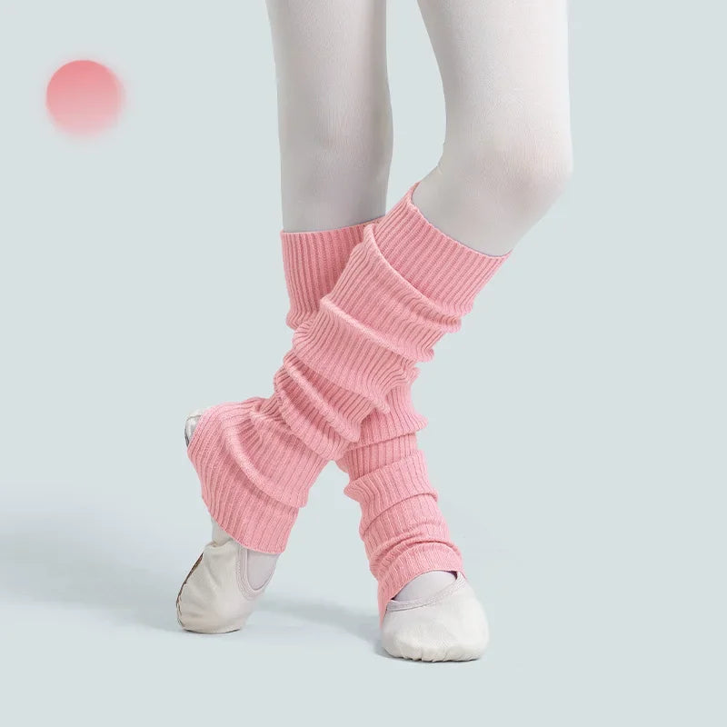 Autumn Girls Ballet Leg Warmers Knitted Stirrup Leg Warmers Winter Extra Soft Long Legwarmers for Dance Yoga Knitted Stockings