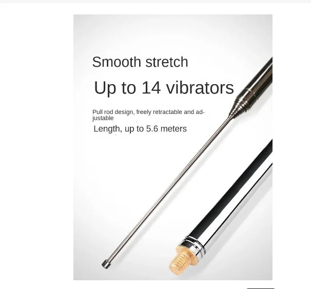 5.6M/18.3 FT QRP Antenna 14M-30MHz 300W-600W HF Antenna Stainless Steel 1/4 Wavelength For USDX QRP Radio