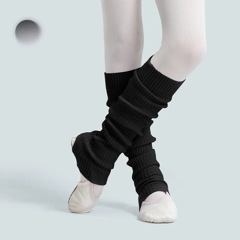 Autumn Girls Ballet Leg Warmers Knitted Stirrup Leg Warmers Winter Extra Soft Long Legwarmers for Dance Yoga Knitted Stockings