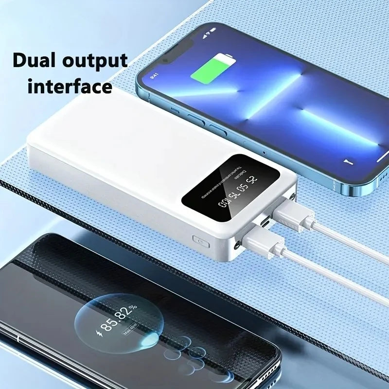 20000mAh Power Bank Super Fast Charging Battery High Capacity Digital Display Power Bank For iPhone Samsung Huawei Xiaomi