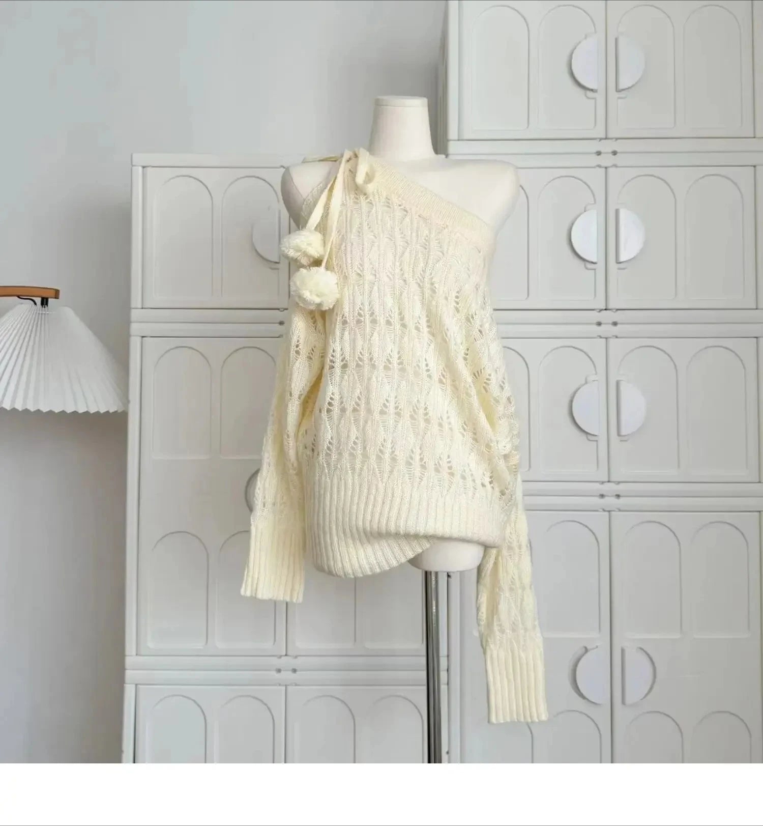 Autumn Winter Woman Korean Fashion Cute Pullover Sweet 2000s Sweater Elegant Oversize Knitwears Designer Aesthetic Chic Coquette