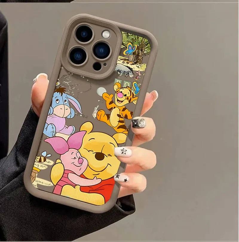 Winnie the Pooh Bear Casing For IPhone 17 16 15 14 13 12 11 pro 17 air 16 15 plus 13 12 pro Case