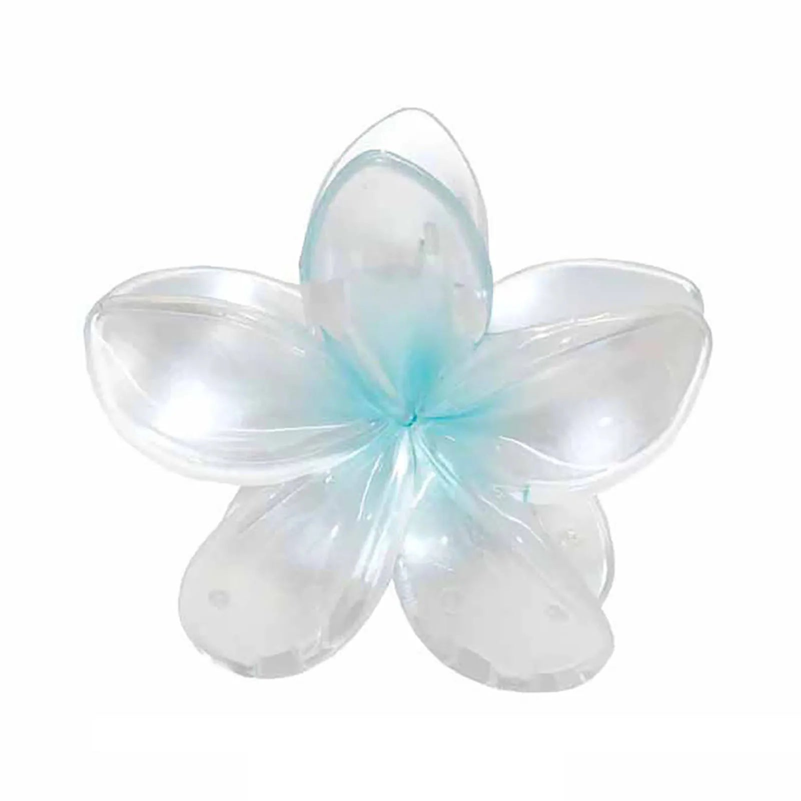 Red Flower Plastic Hair Clip Gentle Women Sweet Frangipani Hair Claws Crab Clamp Barrette Ponytail Holder Headwear Accessories