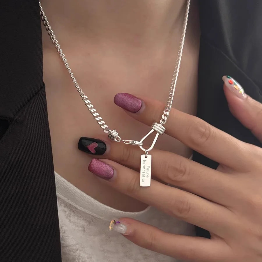 925 Sterling Silver Necklace Heart Pendant Love Adjustable Choker Elegant for Women Girl Jewelry Gift Dropshipping Wholesale