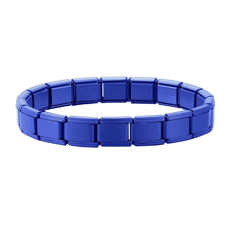 Italian Charm Bracelets DIY Basic Chain Stainless Steel Bangle Versatile Assembled Modules Ideal Gift 9mm Universal Dropshipping