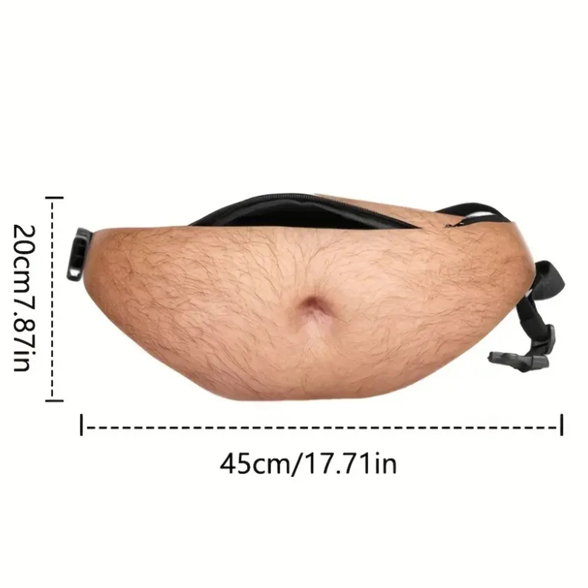 Creative and weird fat belly Fanny pack anti-harassment beer belly Fanny pack pu belly leather Fanny pack