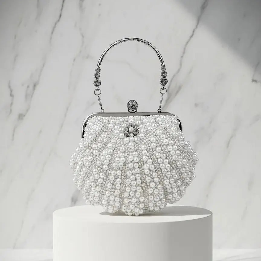 Pearl Clutch Bags Women Purse Ladies white Hand Bags Evening Bags for Party Wedding black Shoulder Bag Bolsa Feminina