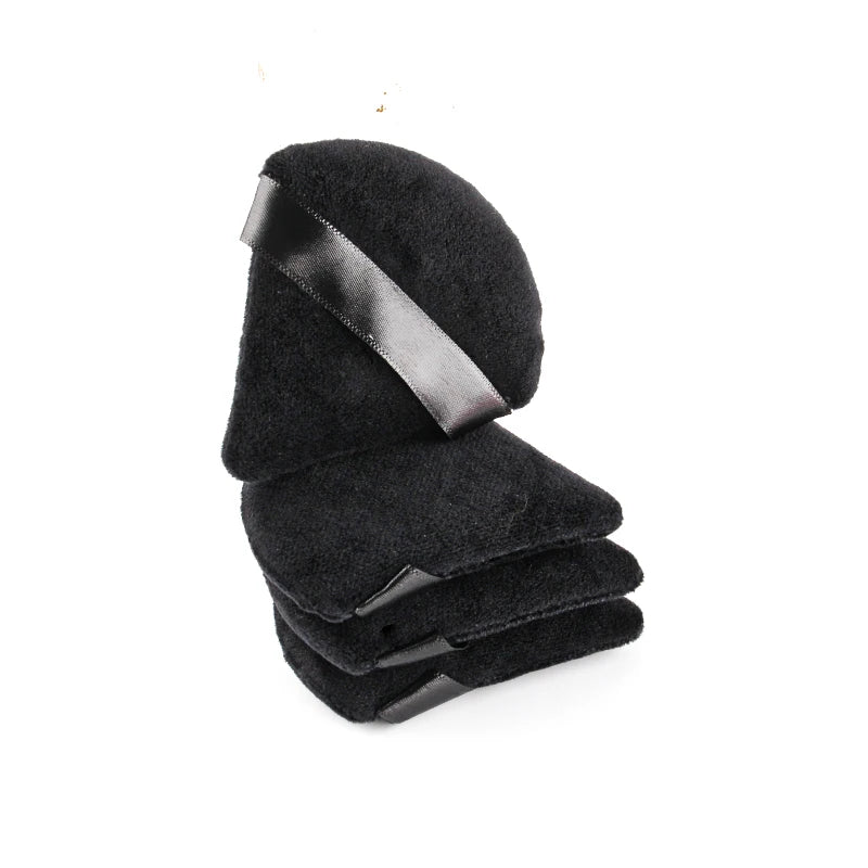 1/2/3/6Pcs Triangle Velvet Powder Puff Face Cosmetic Eye Beauty Makeup Tool Reusable Sponge Washable Mini Powder Puff Accessorie