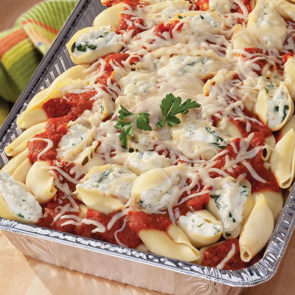 2 Pack Extra Deep Aluminum BBQ Pasta Disposable Pan Lasagna Casseroles Grilling Steaks Ribs Vegetables Eco-Friendly Clean Up