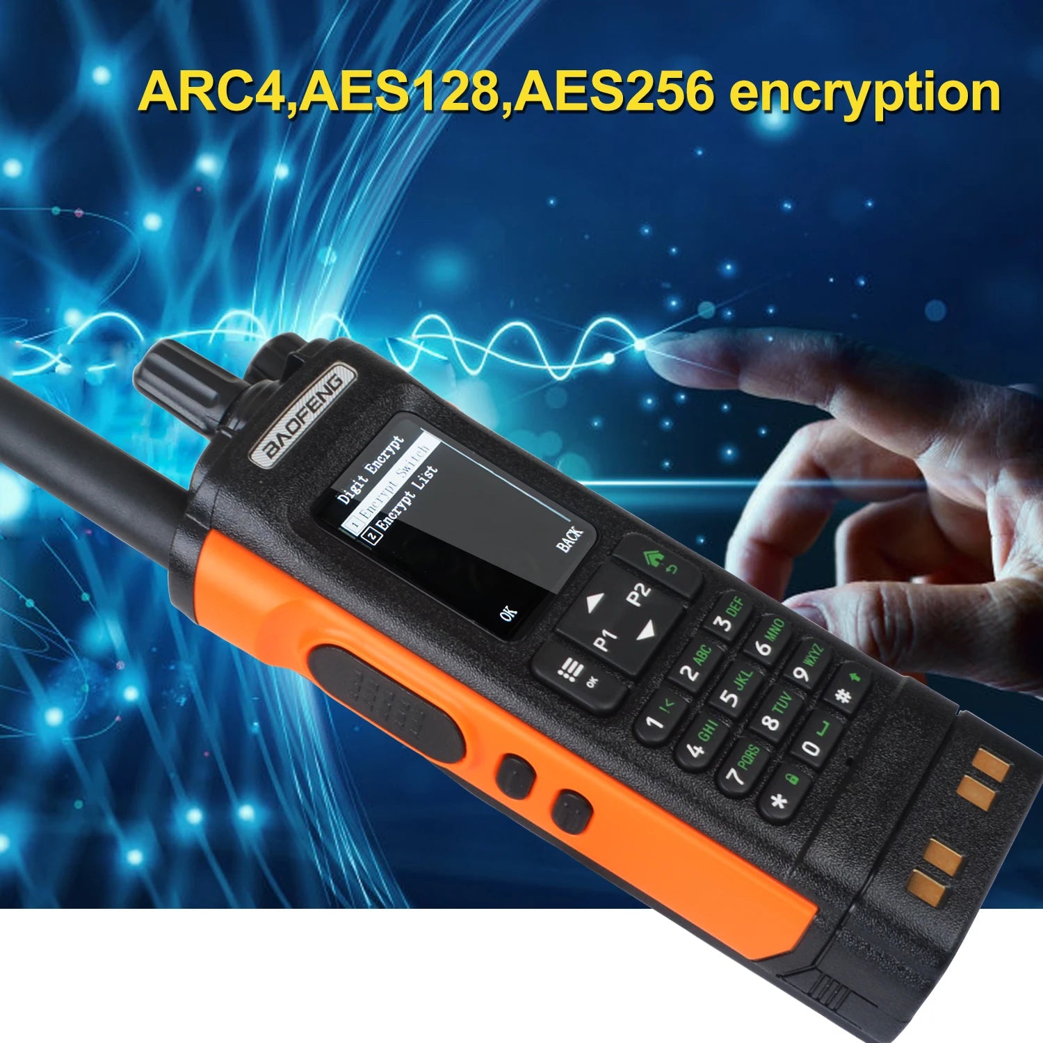 Baofeng DM-32 GPS APRS AES256 Encryption DMR Digital Analog UHF VHF Dual Band 8W Air Band FM Walkie Talkie DM-32UV