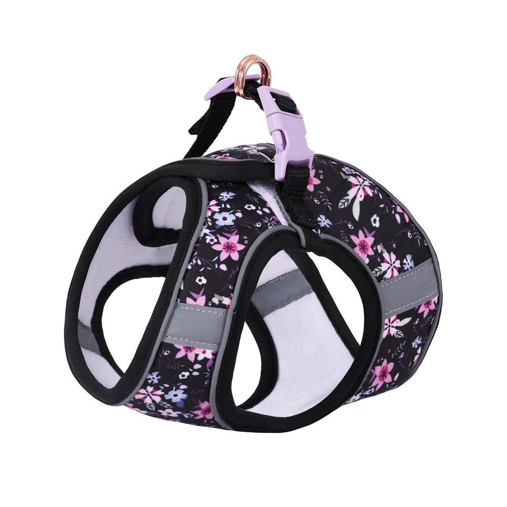 Small Dog Harness Leash Set Cute Traction Bracelet Medium Cat Collar Suit Soft Puppy Vest Harness Adjustable Pet Accessories