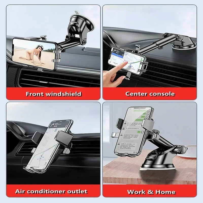Sucker Car Phone Holder Mount Stand Suction Cup Smartphone Mobile Cell Support in Car Bracket For iPhone Xiaomi Huawei Samsung