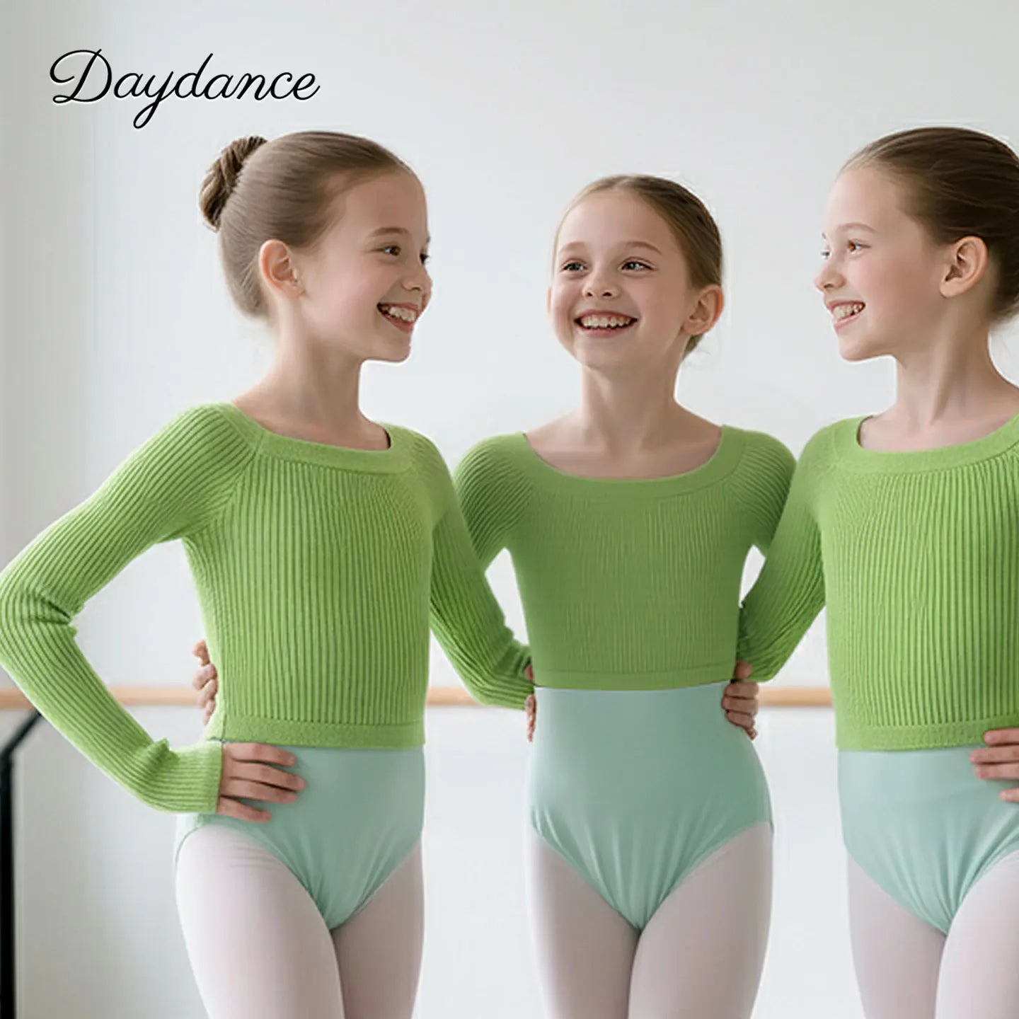 Girls Ballet Sweater Kids Ballet Tops Dance Knitwear Sweater Warm Thermal Dance Coat Boat Neck Knitted Jacket Dance Tops Girls