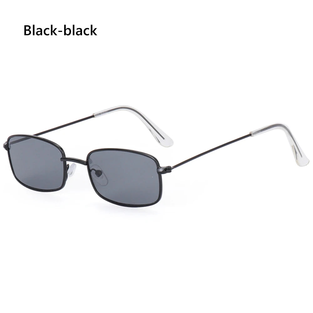 Trendy Rimless Sunglasses for Women Men Rectangle Fashion Shades Small Square UV400 Sun Glasses For Female Male Traveling Oculos